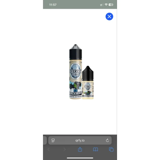 Everest clouds - black berry ice - mtl - 60ml
