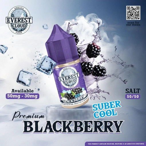 Everest clouds - super cool - blackberry - salt - 30ml