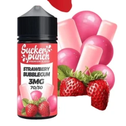 Sucker punch - bubblegum strawberry - dl - 100ml