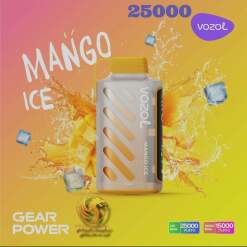Convenient Vozol Disposable (Speical Edition) 25000 puff - Mango Ice - ( RECHARGEABLE ) - Ready-to-use disposable vape device in Egypt