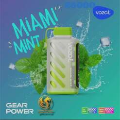 Vozol Disposable (Speical Edition) 25000 puff - Miami Mint - ( RECHARGEABLE )