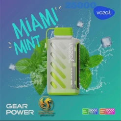Vozol Disposable (Speical Edition) 25000 puff - Miami Mint - ( RECHARGEABLE )