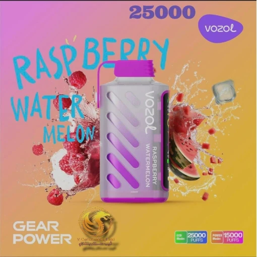 Vozol disposable (speical edition) 25000 puff - raspberry watermelon - ( rechargeable )