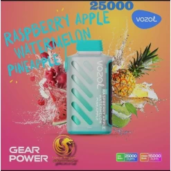Vozol disposable (speical edition) 25000 puff - raspberry apple watermelon pineapple - ( rechargeable )