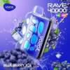 Vozol  Disposable Rave 40000 puff - Blueberry Ice - ( RECHARGEABLE )