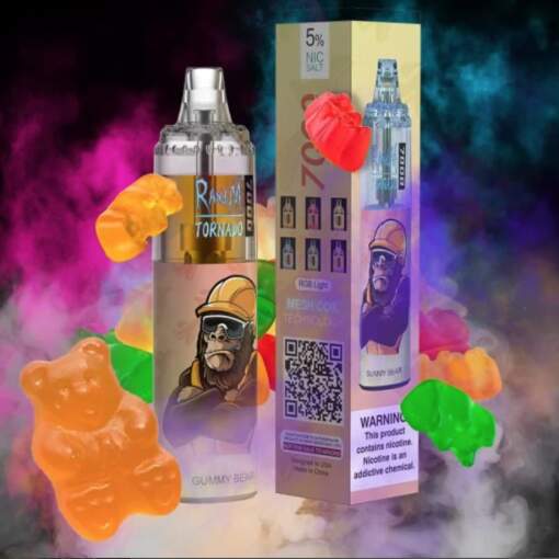 Tornado disposable 7000 puff - gummy bear - ( rechargeable )