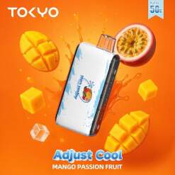 Convenient Tokyo Adjust Disposable 50000 puff - Mango Passionfruit - ( RECHARGEABLE ) - Ready-to-use disposable vape device in Egypt