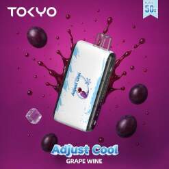 Tokyo adjust disposable 50000 puff - grape wine - ( rechargeable )