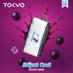Tokyo adjust disposable 50000 puff - grape wine - ( rechargeable )