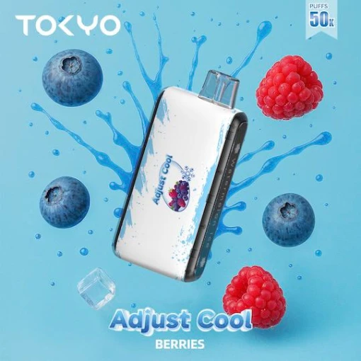 جهاز Tokyo سهل الاستخدام، 50000 بخة، بنكهة التوت، قابل للشحن، جاهز للاستخدام مرة واحدة، متوفر في مصر