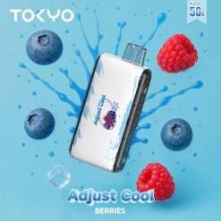 Tokyo adjust disposable 50000 puff - berries - ( rechargeable )