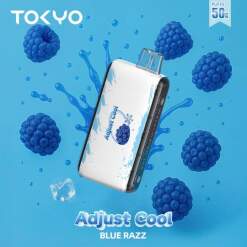 Tokyo adjust disposable 50000 puff - blue razz - ( rechargeable )