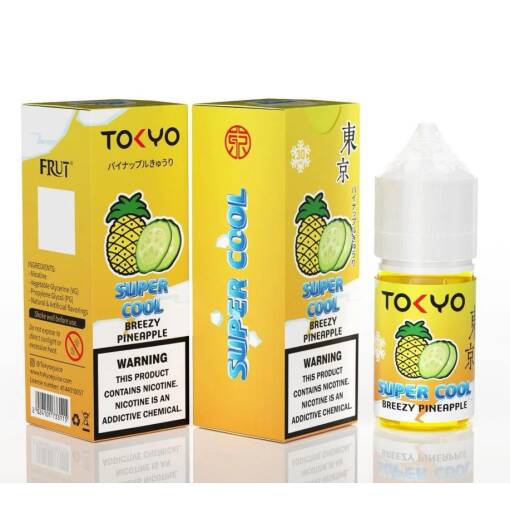 Premium TOKYO - Super Cool - Breezy Pineapple - SALT - 30ML - High-quality vaping product available in Egypt