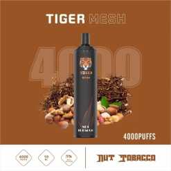Premium TIGER Disposable Pods 4000 puff - NUT TOBACCO - High-quality pod system for vaping in Egypt