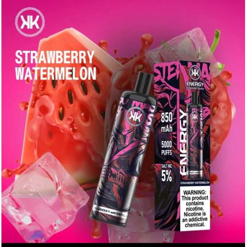 Energy disposable pods 5000 puff - strawberry watermelon ice - ( rechargeable )