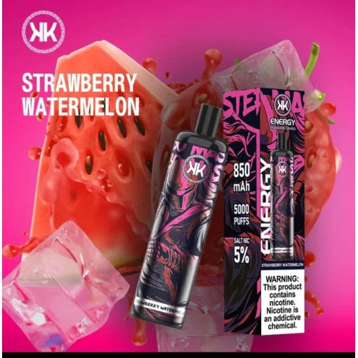 Energy disposable pods 5000 puff - strawberry watermelon ice - ( rechargeable )
