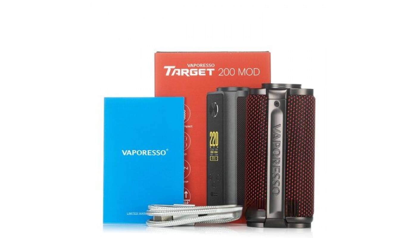 Advanced VAPORESSO TARGET 200 BOX MOD - جهاز vape mod احترافي للتدخين الإلكتروني في مصر