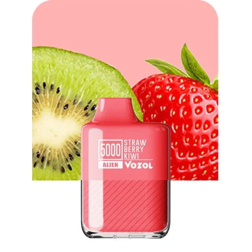 Convenient Vozol Disposable 5000 puff - Strawberry Kiwi - ( RECHARGEABLE ) - Ready-to-use disposable vape device in Egypt