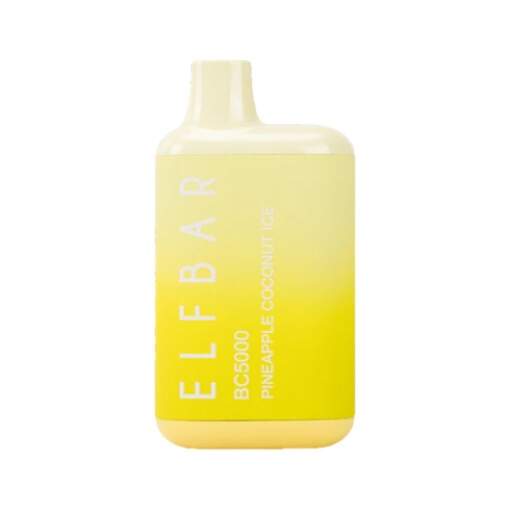 Elf bar disposable 5000 puff - pineapple coconut - ( rechargeable )