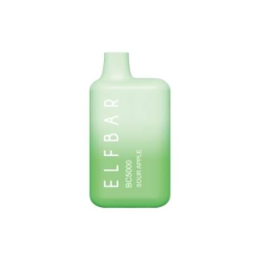 Elf bar disposable 5000 puff - sour apple - ( rechargeable )