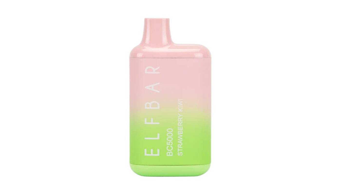 جهاز ELF BAR للاستخدام مرة واحدة 5000 بخة - فراولة كيوي - (قابل لإعادة التوصيل) - جهاز vape للاستخدام مرة واحدة جاهز للاستخدام في مصر