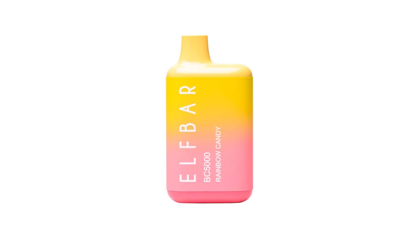 جهاز ELF BAR للاستخدام مرة واحدة 5000 بخة - حلوى رينبو - (قابل لإعادة التوصيل) - جهاز vape للاستخدام مرة واحدة جاهز للاستخدام في مصر