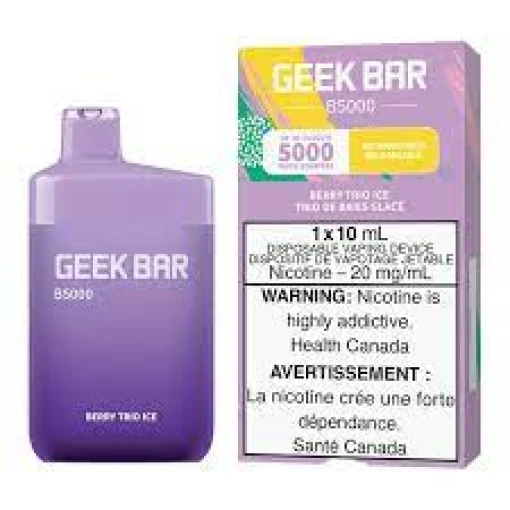 Premium geek bar - berry trio ice - 5000 puffs - ( rechargeable ) - high-quality vaping product available in egypt