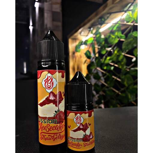 Premium MAZAJ - تشيز كيك الفراولة الروسية - DL - 60 مل - منتج تبخير عالي الجودة متوفر في مصر