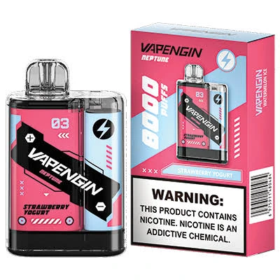 Vapengin 8000 puff - Strawberry Yougrt - ( RECHARGEABLE ) 1 Premium Vapengin 8000 puff - Strawberry Yougrt - ( RECHARGEABLE ) - High-quality vaping product available in Egypt