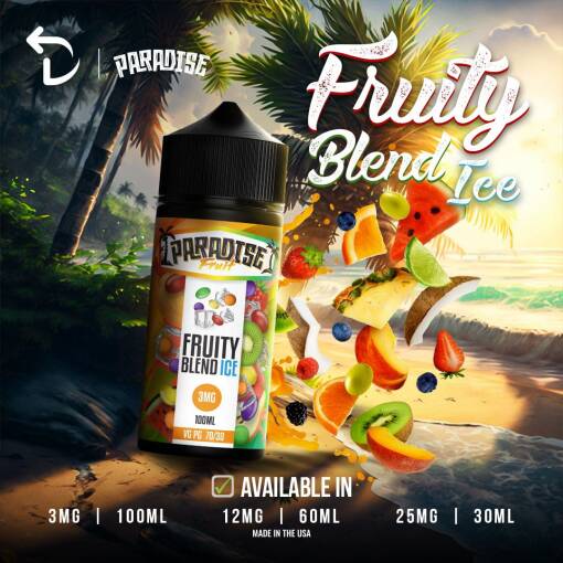Premium Paradise - Fruity Blend Ice - DL - 100ML - High-quality vaping product available in Egypt