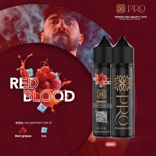 Premium pro - red blood - dl - 60ml - high-quality vaping product available in egypt