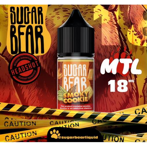 Premium Sugar Bear - Smooky Cookie - MTL - 30ML - High-quality vaping product available in Egypt