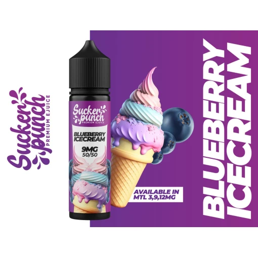 Sucker punch - blueberry icecream - mtl - 60ml