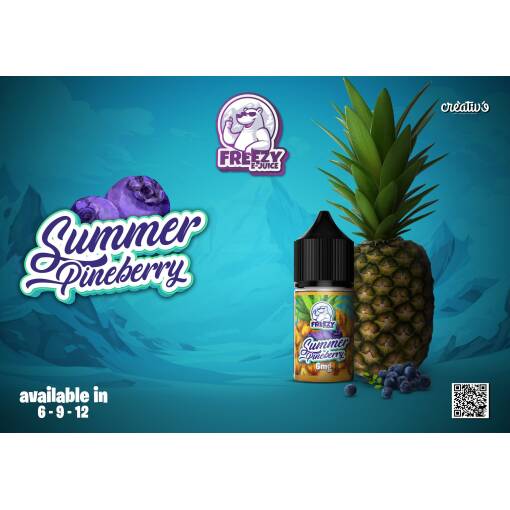 Premium Freezy - Summer Pineberry - MTL - 30ML - High-quality vaping product available in Egypt