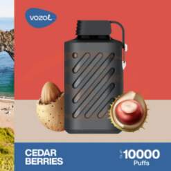 Vozol Disposable 10000 puff - Cedar Berries - ( RECHARGEABLE )