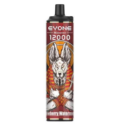 جهاز vape للاستخدام مرة واحدة جاهز للاستخدام - 12000 بخة - فراولة وبطيخ - (قابل لإعادة التوصيل) - جهاز vape للاستخدام مرة واحدة جاهز للاستخدام في مصر