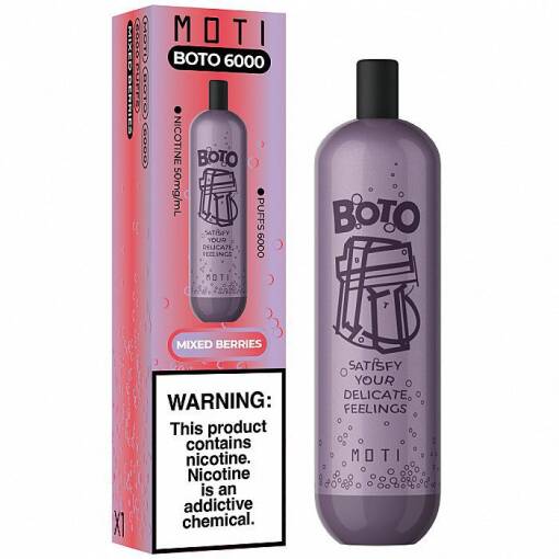 بريميوم MOTI 6000 سحبة - توت مشكل - (قابلة للشحن) - منتج تبخير عالي الجودة متوفر في مصر