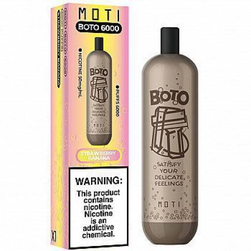 بريميوم MOTI 6000 سحبة - فراولة موز - (قابلة للشحن) - منتج تبخير عالي الجودة متوفر في مصر