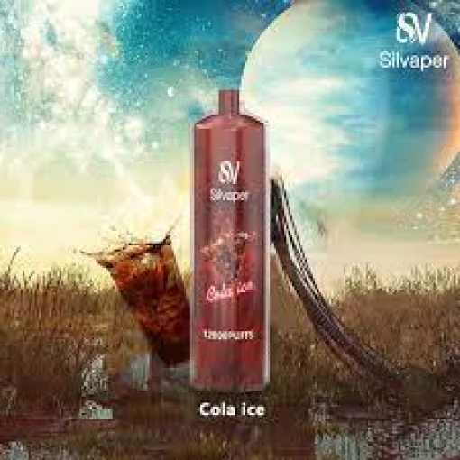 Convenient silvaper dl disposable 12000  - cola ice - ( rechargeable ) 3 mg - ready-to-use disposable vape device in egypt