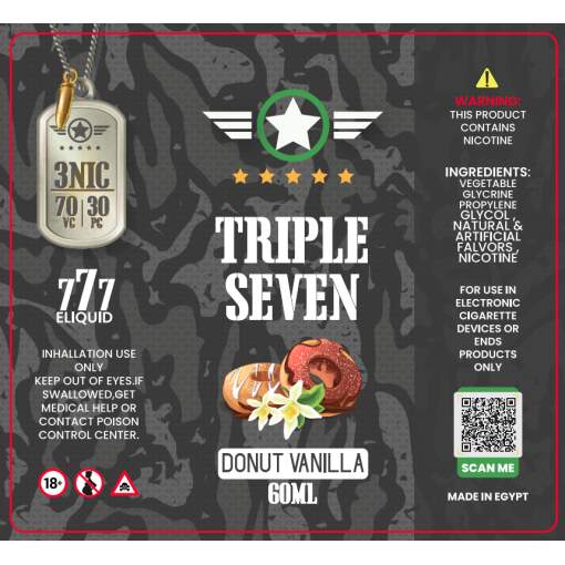 Triple seven - vanilla donuts  - dl - 60ml