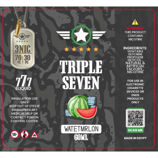 Triple seven - watermelon ice - dl - 60ml