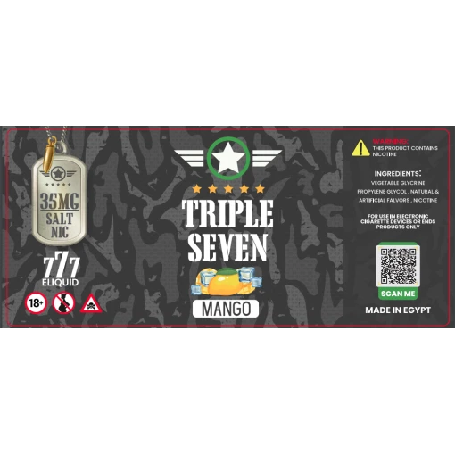 Triple seven - mango ice - salt - 30ml