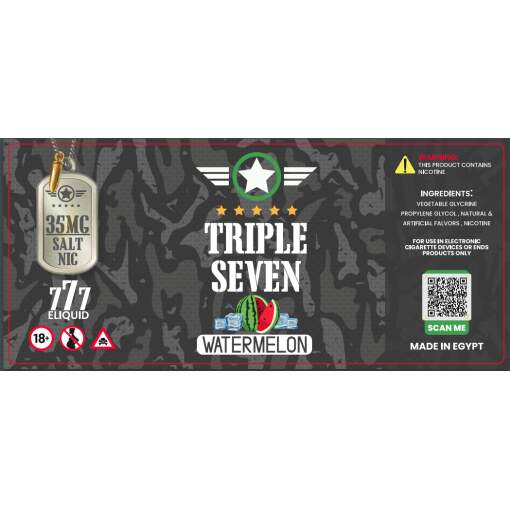 Triple seven - watermelon ice - salt - 30ml