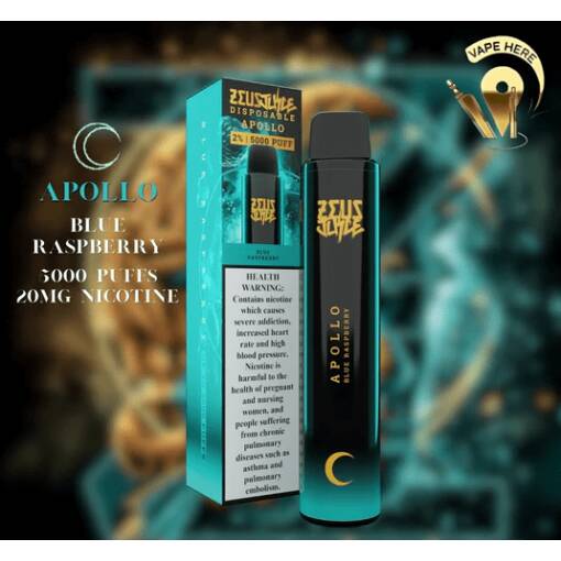 Convenient Zeus Juice Disposable - Apollo - Blue Raspberry - 5000 PUFF - 20 MG ( RECHARGABLE ) - Ready-to-use disposable vape device in Egypt