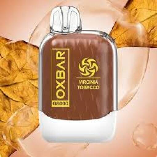 Convenient OXBAR G8000 Disposable - Virginia Tobacco - 8000 PUFF - 50 MG ( RECHARGABLE ) - Ready-to-use disposable vape device in Egypt