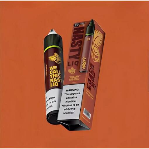 Premium ناستي Liq - كريمةy توباكو - SALT - 30 ML - منتج تبخير عالي الجودة متوفر في مصر