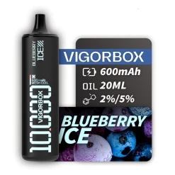 Vigor Box Disposable Pods 10000 puff - Blueberry Ice - ( RECHARGEABLE )
