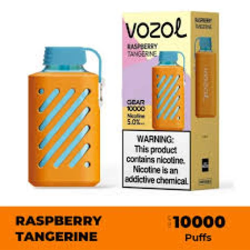 Convenient Vozol Disposable 10000 puff - Raspberry Tangerine - ( RECHARGEABLE ) - Ready-to-use disposable vape device in Egypt
