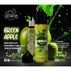 Premium CANDY - Green Apple - MTL - 60ML - High-quality vaping product available in Egypt