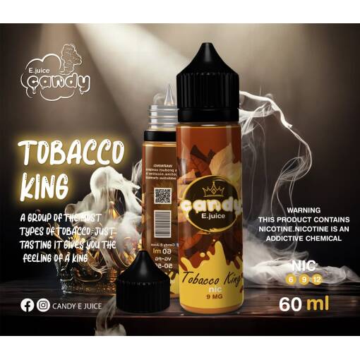Premium CANDY - Tobacco King - MTL - 60ML - High-quality vaping product available in Egypt
